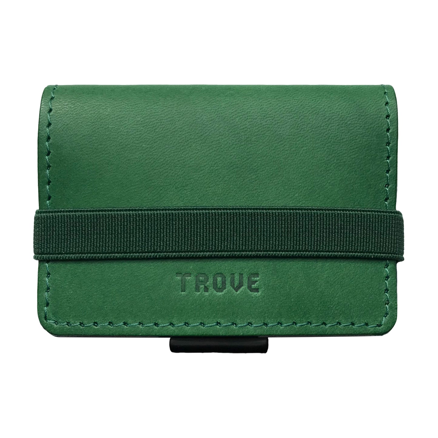 TROVE Cash Wrap: Green Leather