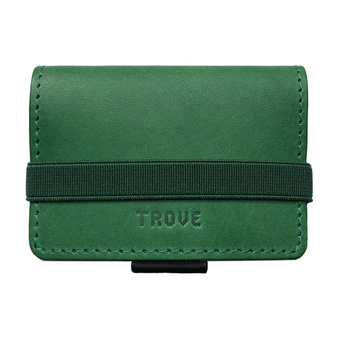 TROVE Cash Wrap: Green Leather