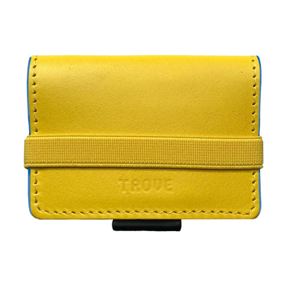 TROVE Cash Wrap: Yellow Leather And Blue