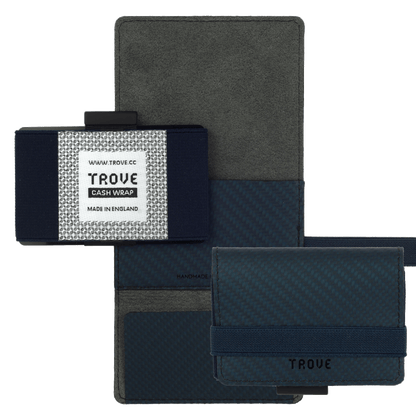 TROVE Cash Wrap: Blue Carbon Fibre