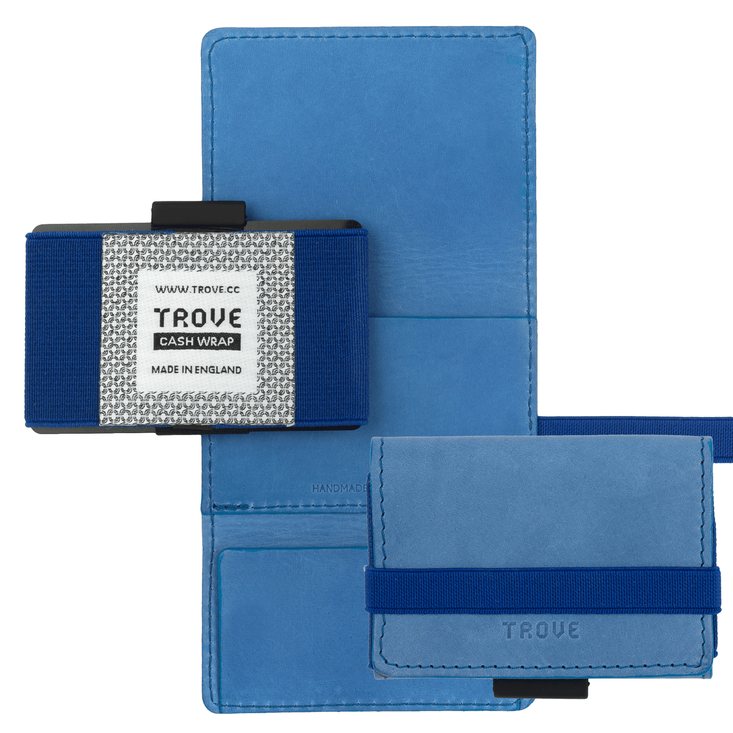 TROVE Cash Wrap: Light Blue Leather