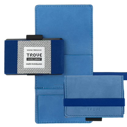 TROVE Cash Wrap: Light Blue Leather