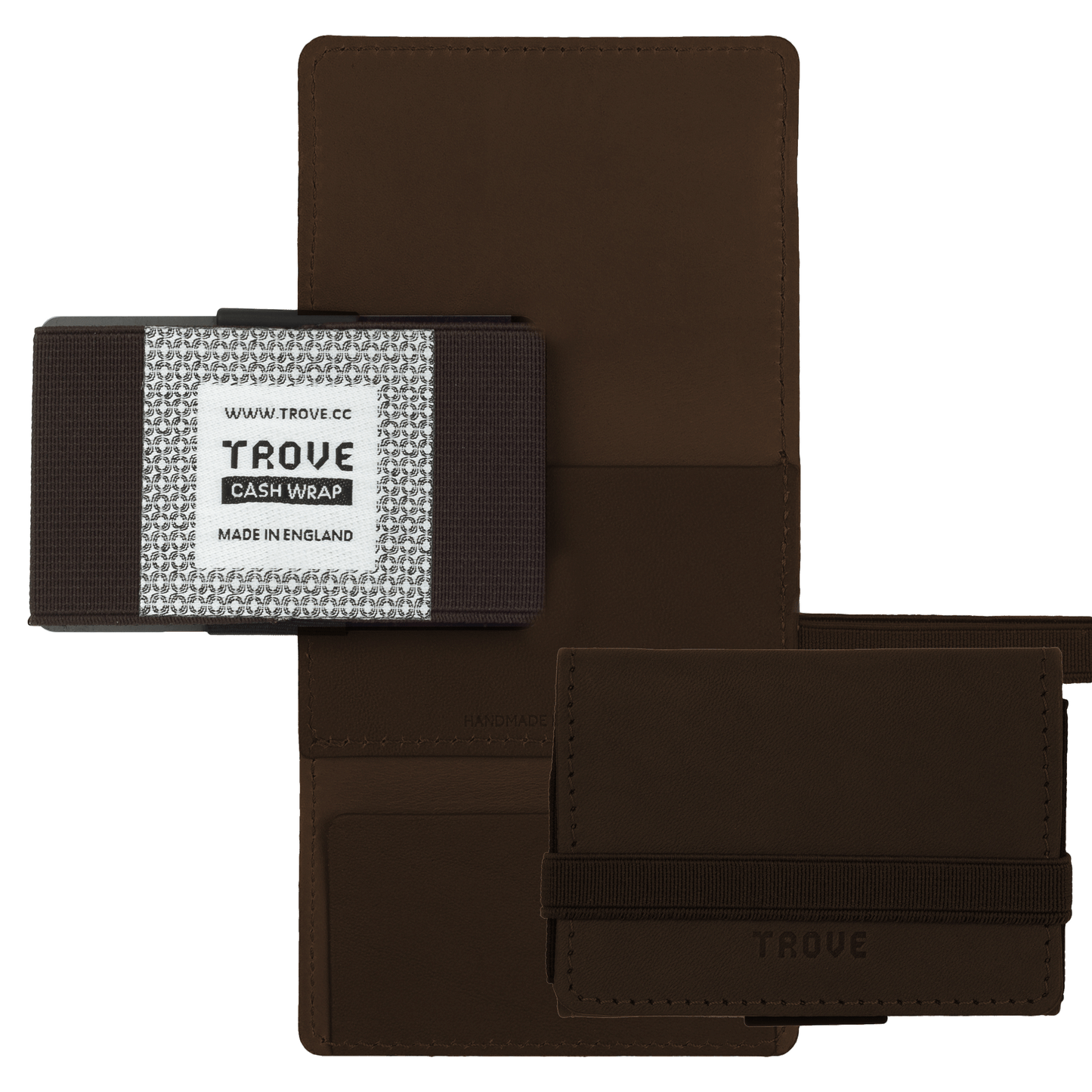 TROVE Cash Wrap: Brown Leather