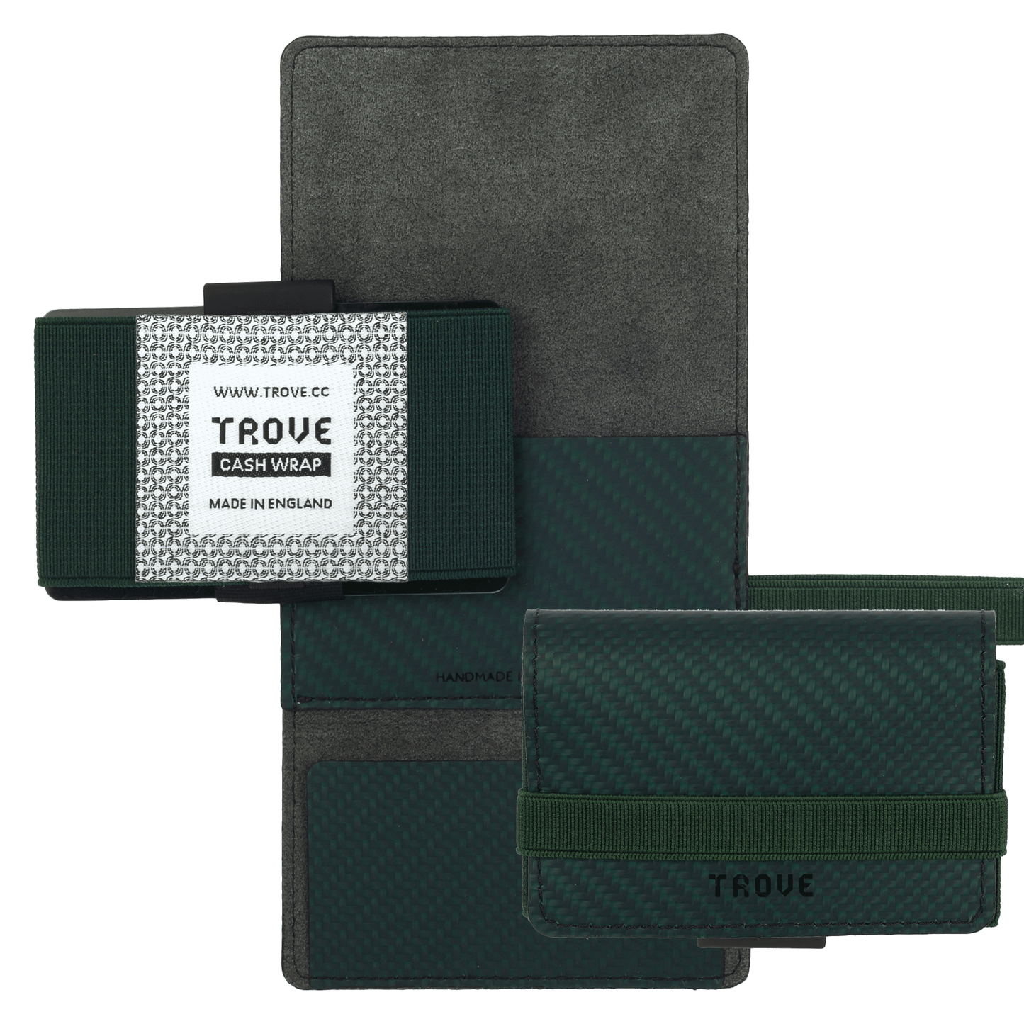 TROVE Cash Wrap: Green Carbon Fibre