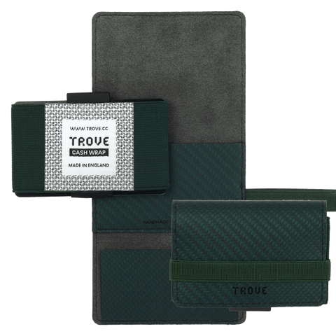 TROVE Cash Wrap: Green Carbon Fibre