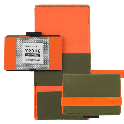 TROVE Cash Wrap: Reflex Khaki Green and Orange