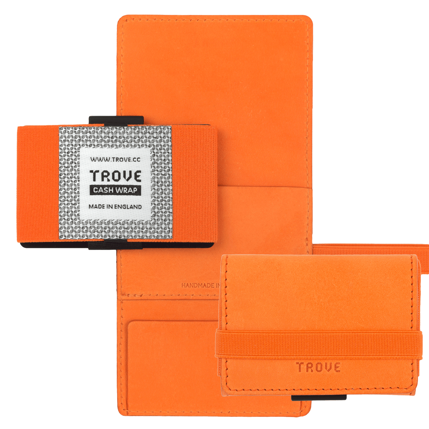 TROVE Cash Wrap: Orange Leather
