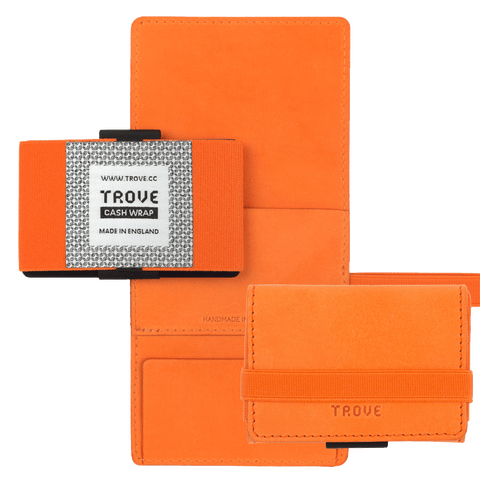 TROVE Cash Wrap: Orange Leather
