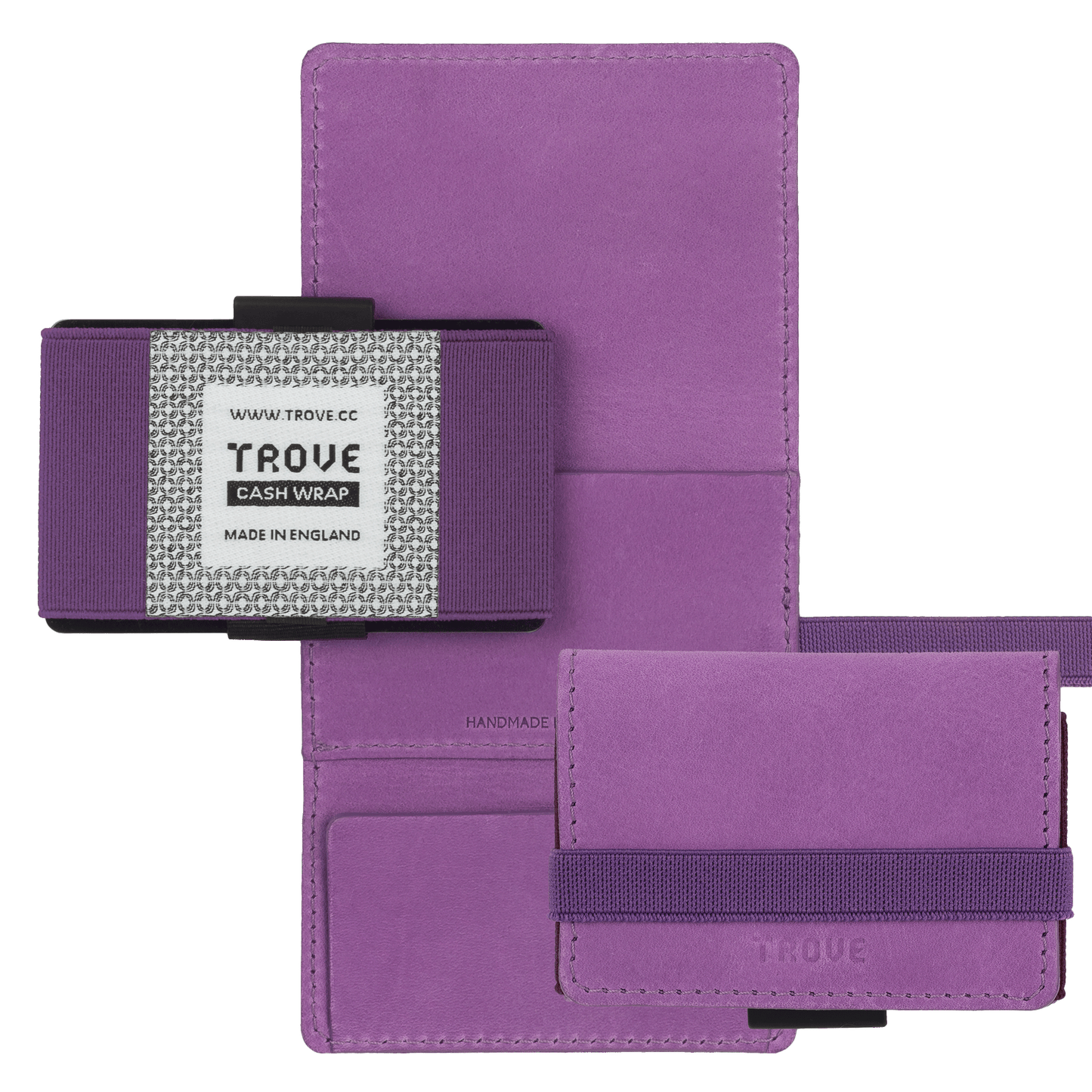 TROVE Cash Wrap: Purple Leather
