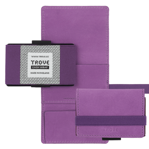 TROVE Cash Wrap: Purple Leather
