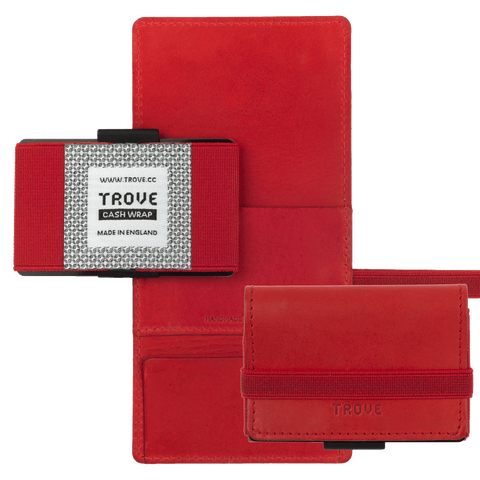 TROVE Cash Wrap: Red Leather