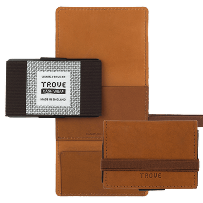 TROVE Cash Wrap: Tan Leather