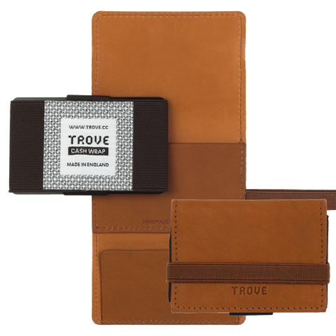 TROVE Cash Wrap: Tan Leather