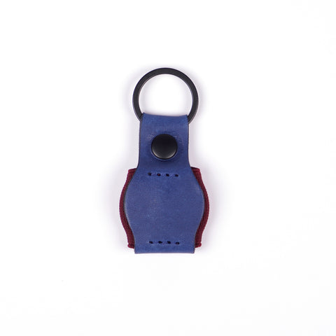 TROVE Tag Tote: Navy/Burgundy Leather