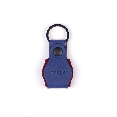 TROVE Tag Tote: Navy/Burgundy Leather