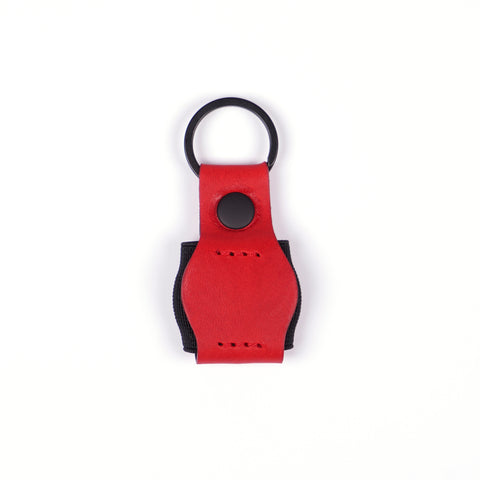 TROVE Tag Tote: Red/Black Leather