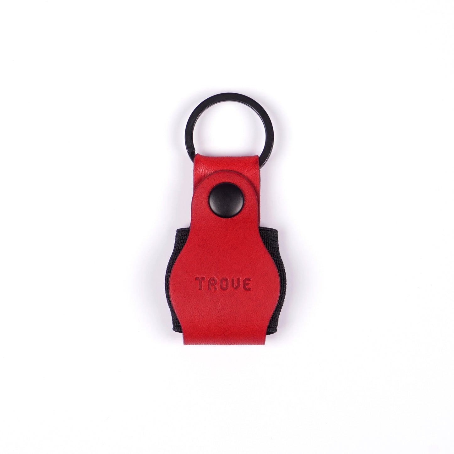 TROVE Tag Tote: Red/Black Leather