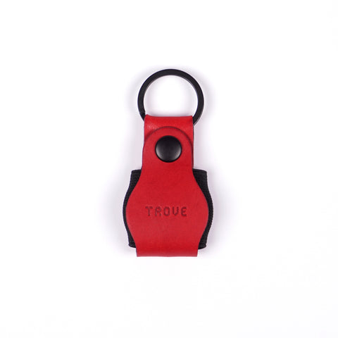 TROVE Tag Tote: Red/Black Leather